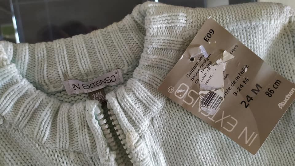 NOVO casaco malha para criança tamanho 86 (24 meses /2 anos)