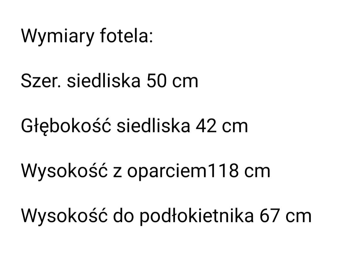 Fotel bujany drewniany.