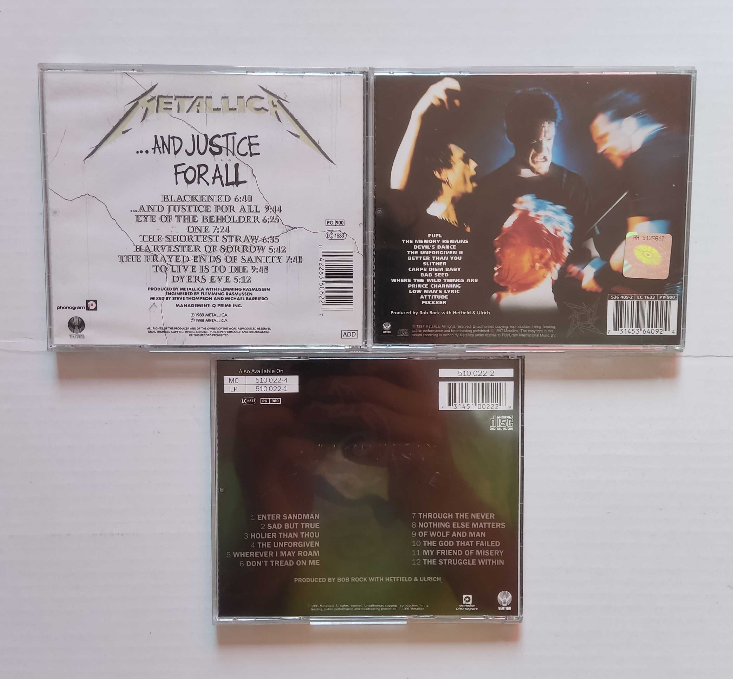 Zestaw kolekcjonera - METALLICA lata 88-97 UNIKAT