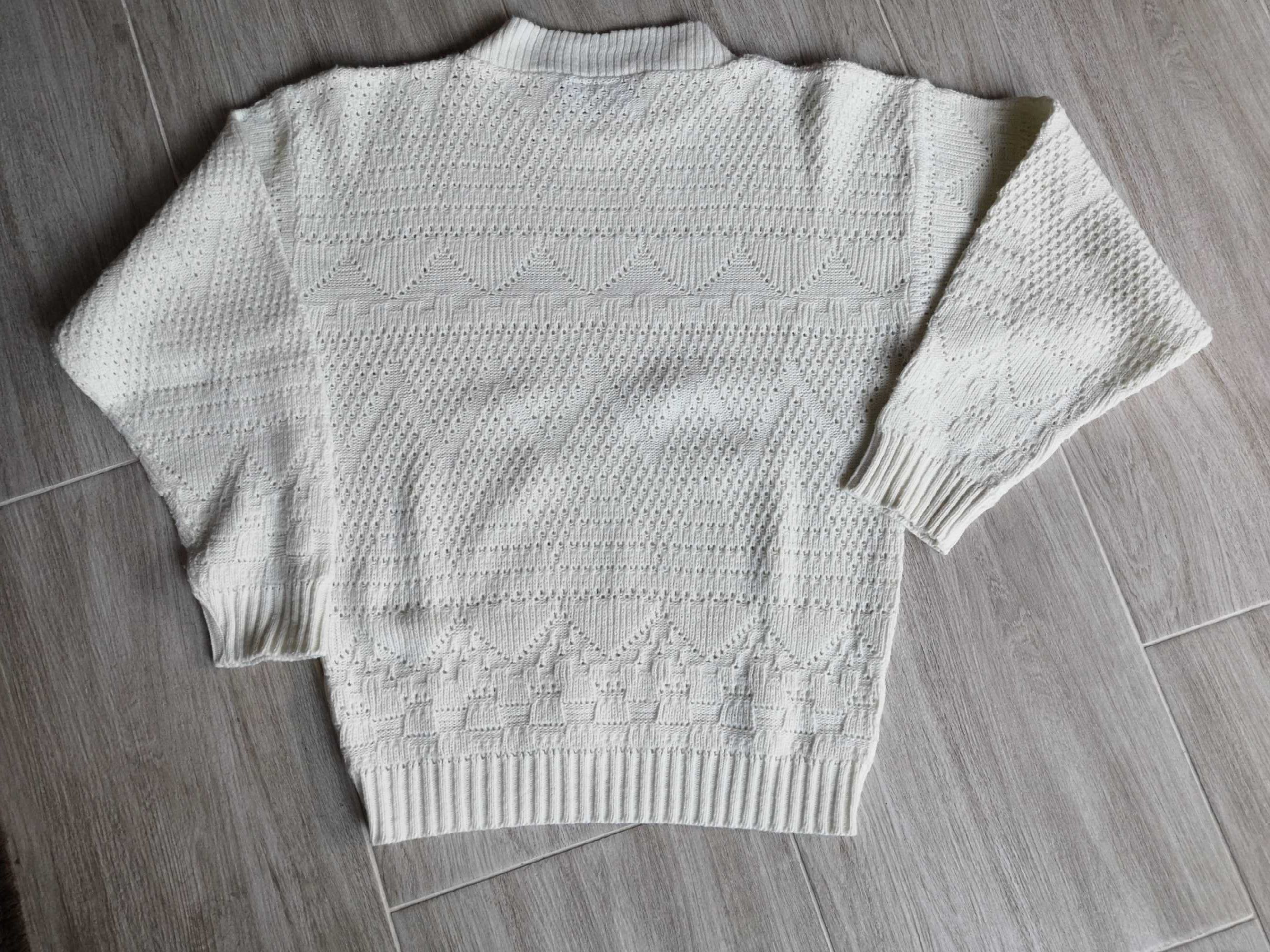 Sweter kremowy S