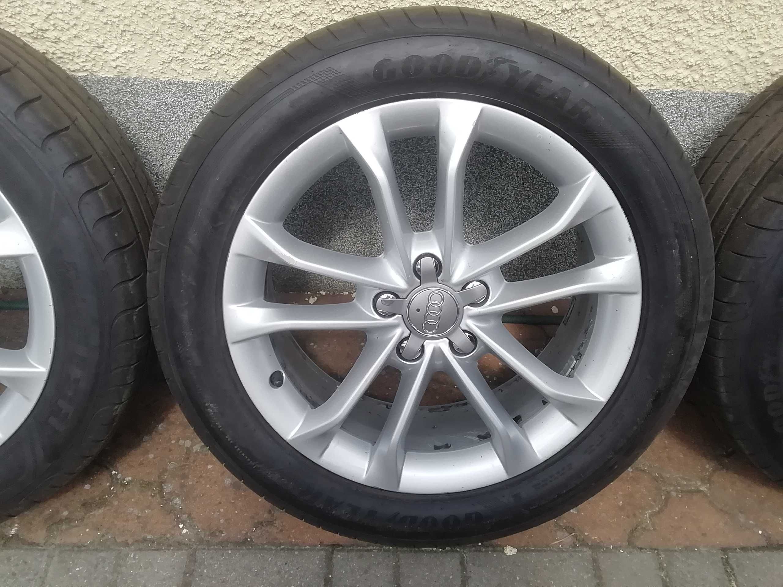 Koła audi 18", alufelgi et 43,opony goodyear 2019