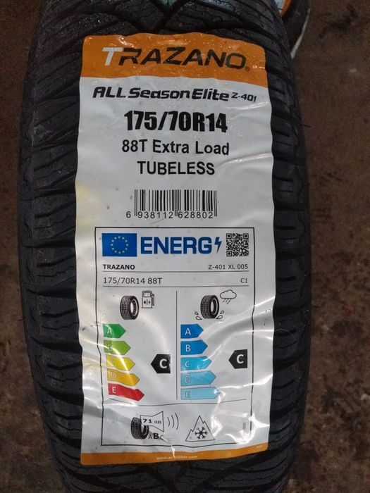 Nowe całoroczne opony Trazano 175/70R14. MONTAŻ GRATIS !!!
