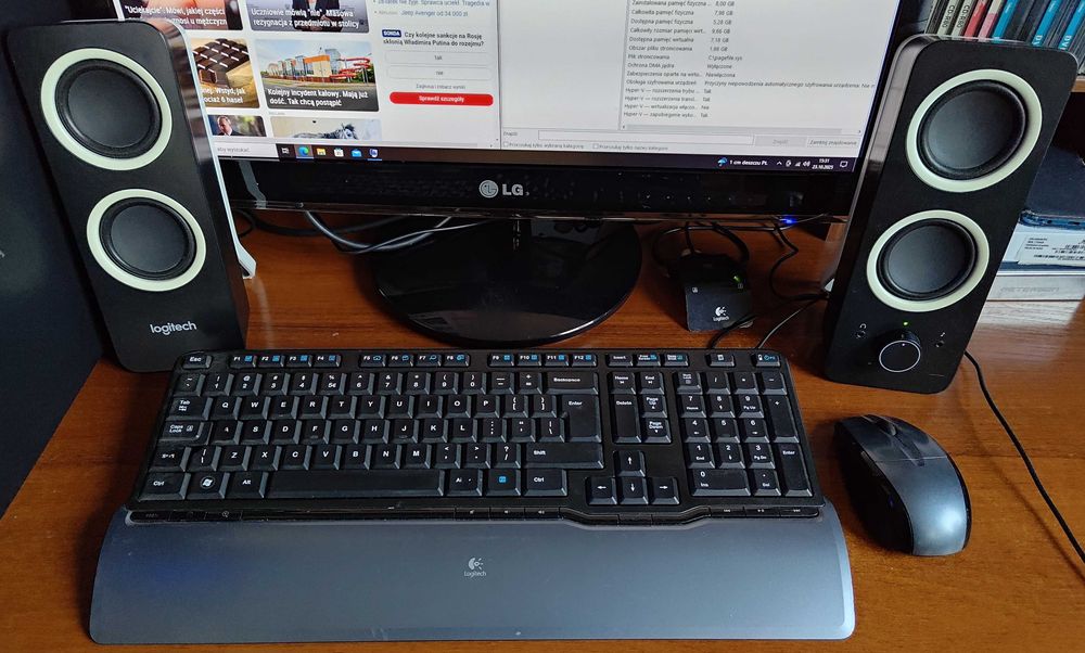 PC NTT i7-2600/8GB/GTX550Ti/SSD 250GB+HDD 1TB/WIN10PRO/ Monitor LG 22"