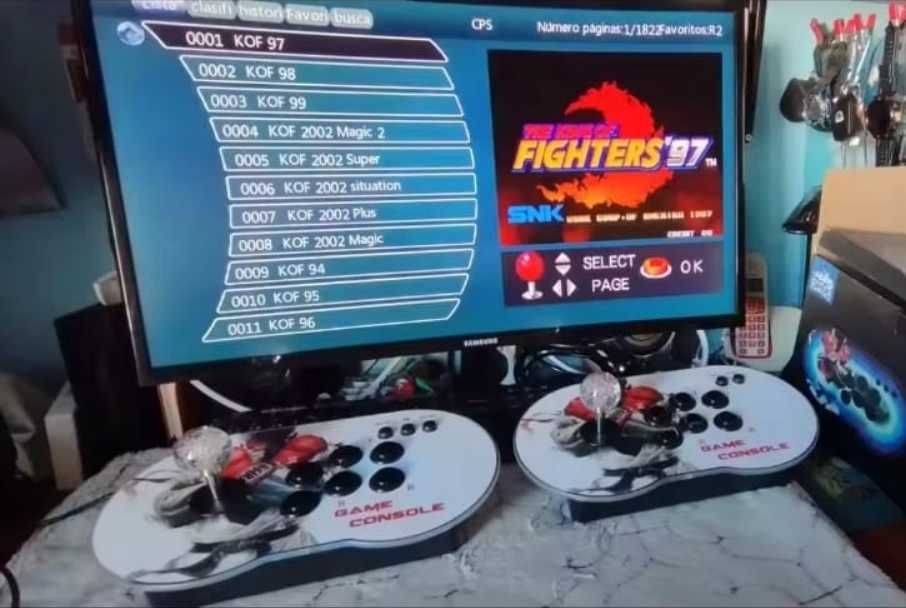 Consola com 15.000 Jogos até 4 players