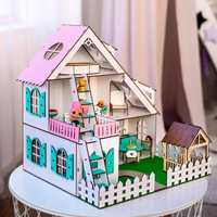 Кукольный домик +мебель Летний для кукол ЛОЛ кукла ляльковий будинок