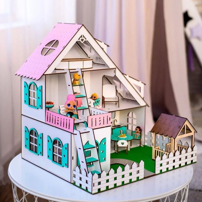 Кукольный домик +мебель Летний NestWood для кукол ЛОЛ кукла LOL