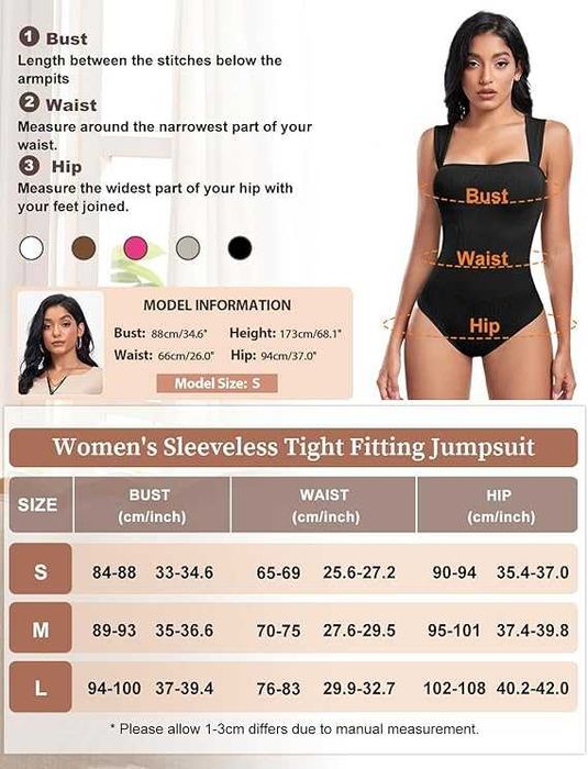 Białe prążkowane body modelujące L