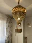 Lampa wiklinowa balon kinkiet riviera maison