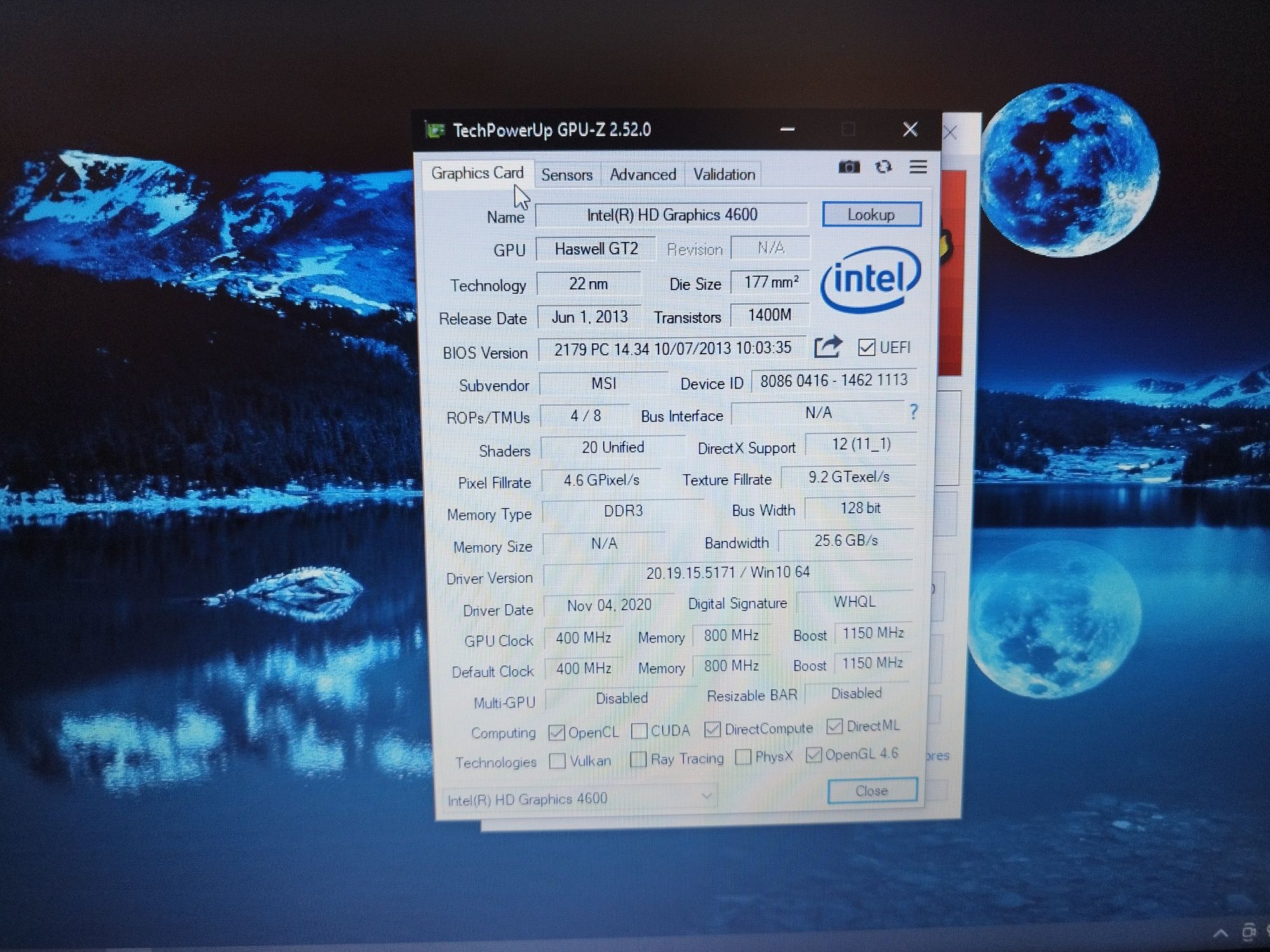MSI MSI-16GH leopard gp60 2qe i5-4210h ram 8gb ssd 240gb GeForce 940m