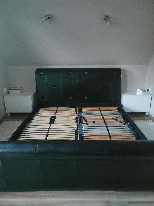 Rama łóżka 180x200 tapicerowana kolor czekoladowy brąz