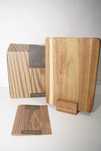 1388 WALDWERK Zestaw 5 desek do krojenia z drewna akacjowego 23x16x1cm