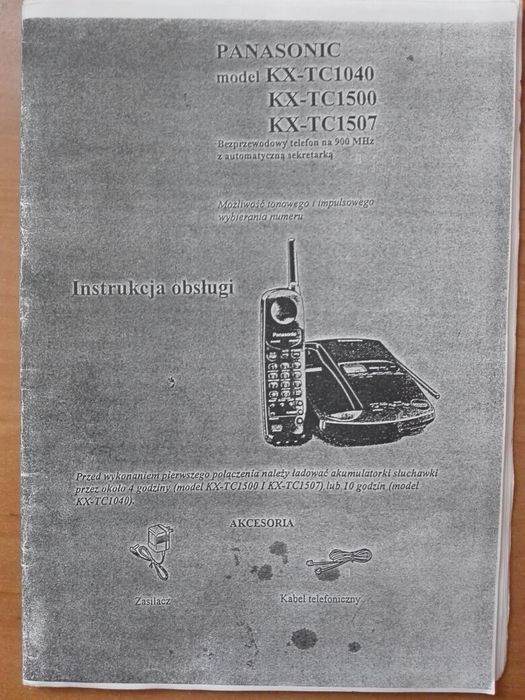 Telefon stacjonarny bezprzewodowy Panasonic KX-TC1410
