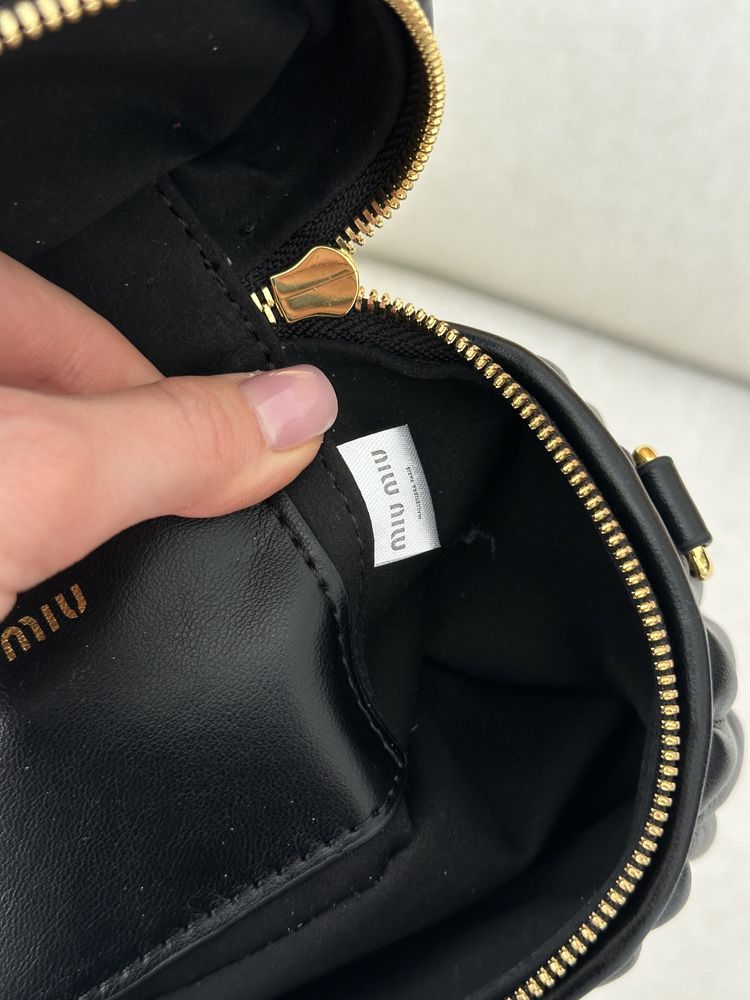 Torebka Miu Miu matelasse vanity black