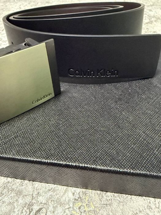 Чоловічий ремінь Calvin Klein | Мужской ремень Келвин Кляйн в подарочн