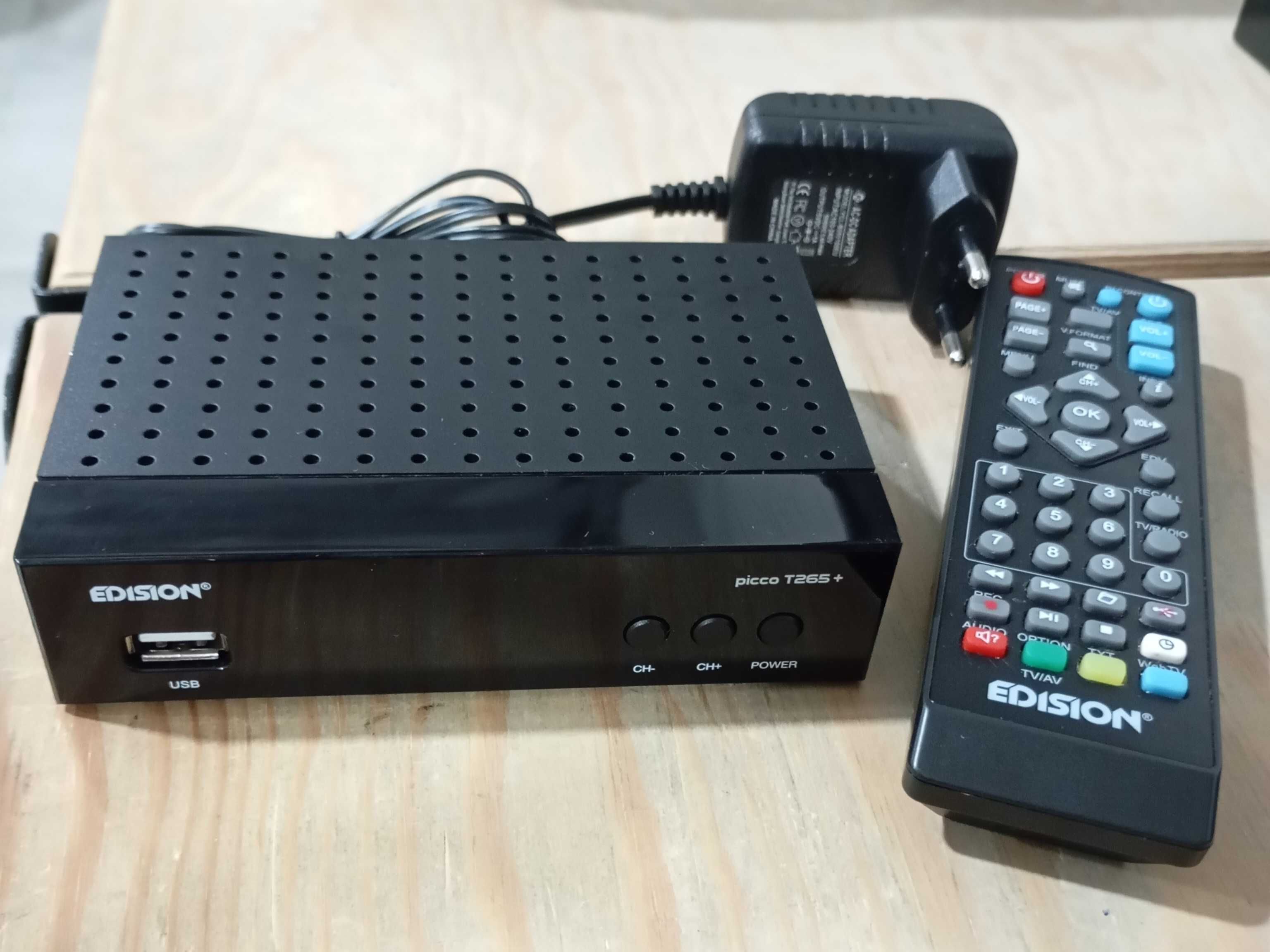 (COMO NOVO) TDT Edision PICCO T265+ - FullHD H.265 - Scart + HDMI