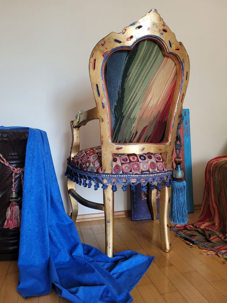 Fotel Frida Kahlo w stylu boho chic