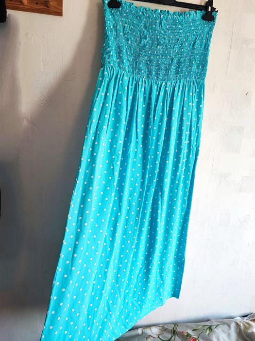 Letnia długa sukienka damska plus size XL 42 lato wakacje