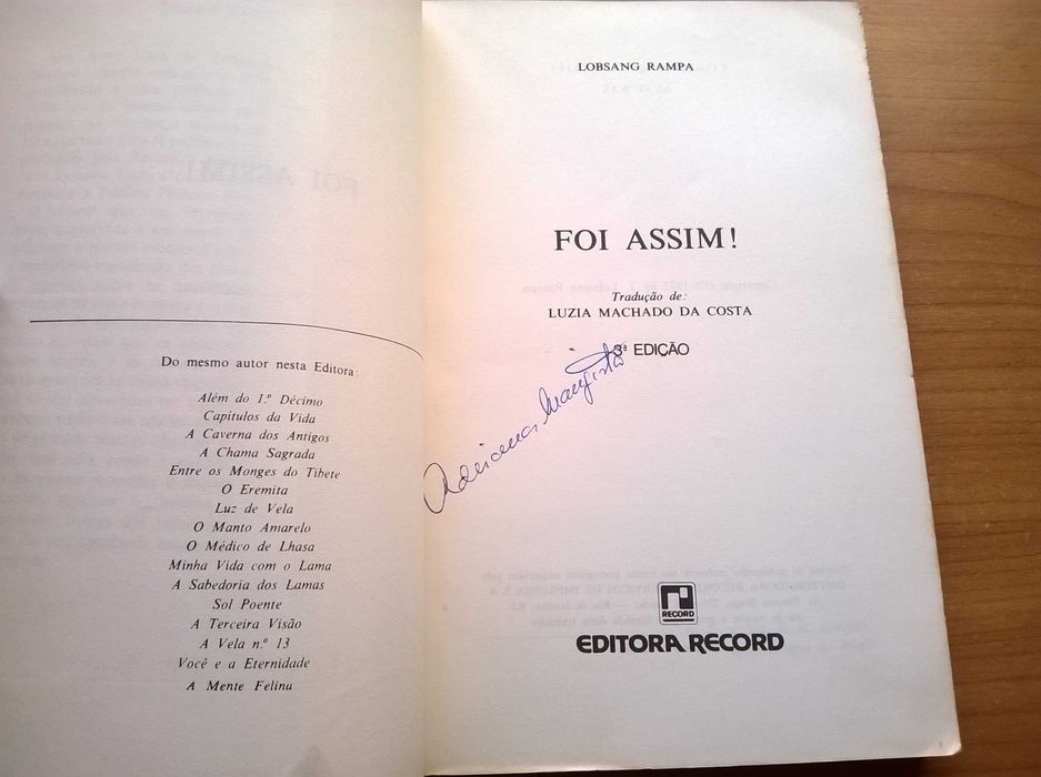 Foi Assim! - Lobsang Rampa