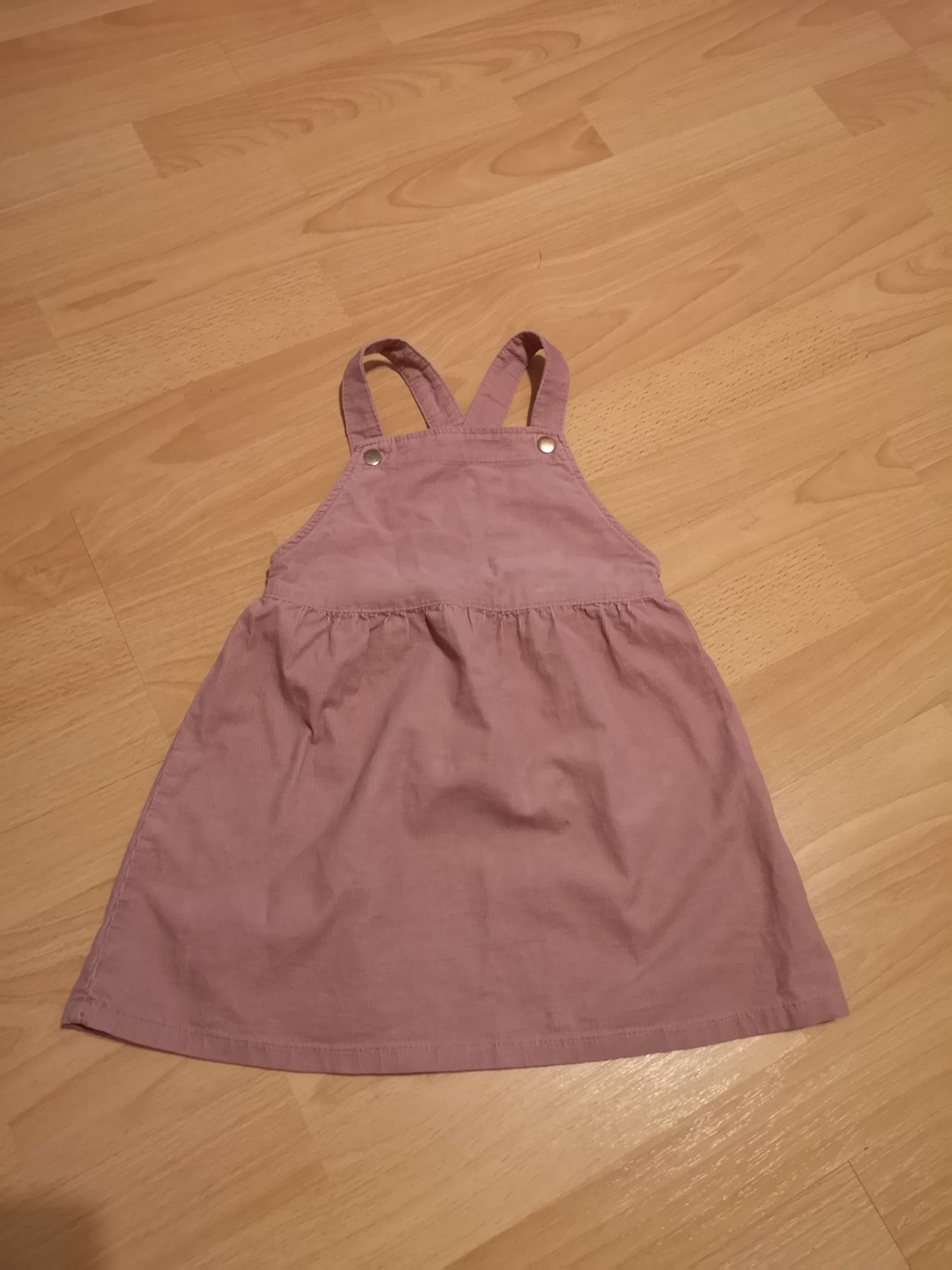 Sukienka H&M sztruksowa ogrodniczka R:92