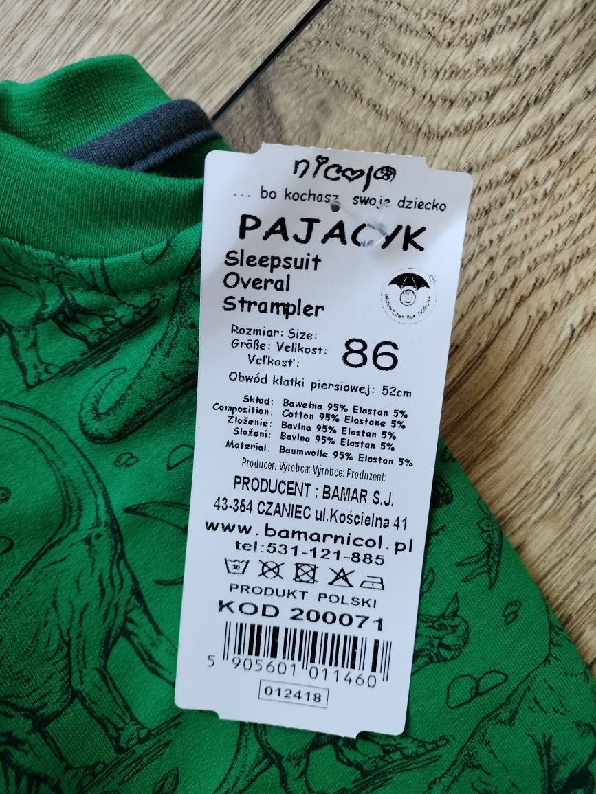 Pajacyk niemowlęcy rozm. 86