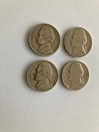 5 cents ou 5 cêntimos - 1971 a 1998 P (14 moedas dos EUA)