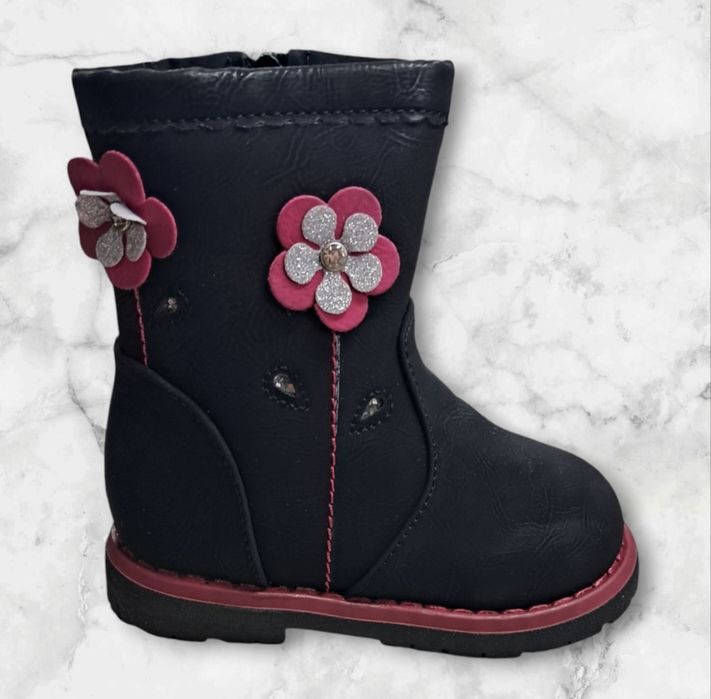 WYPRZEDAŻ Dziewczęce Kozaczki jesienno-zimowe rozm 22