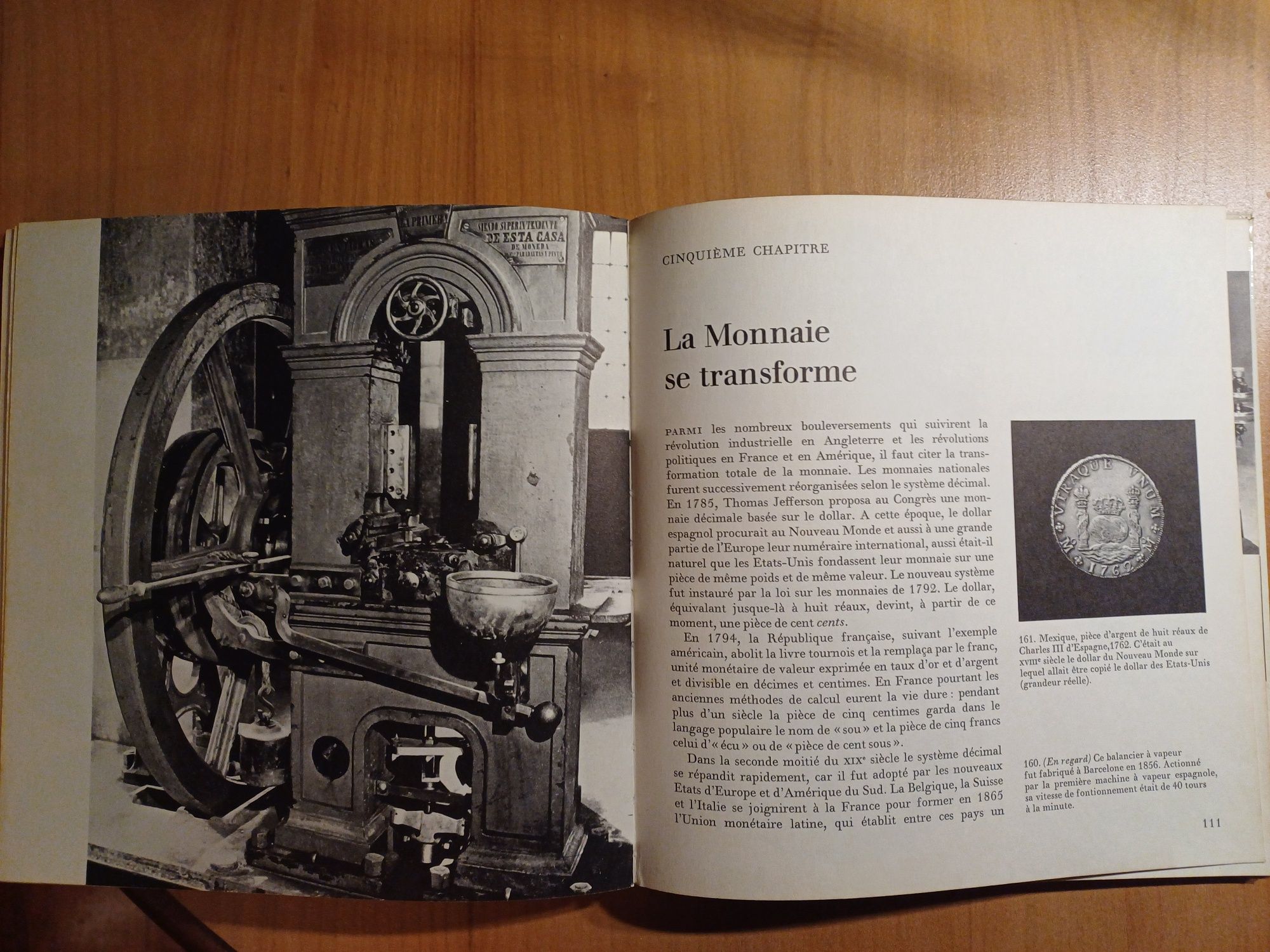 livro raro LES MONNAIES, 1964