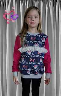 Bluza dla dziewczynki r. 98/104 w kokardki