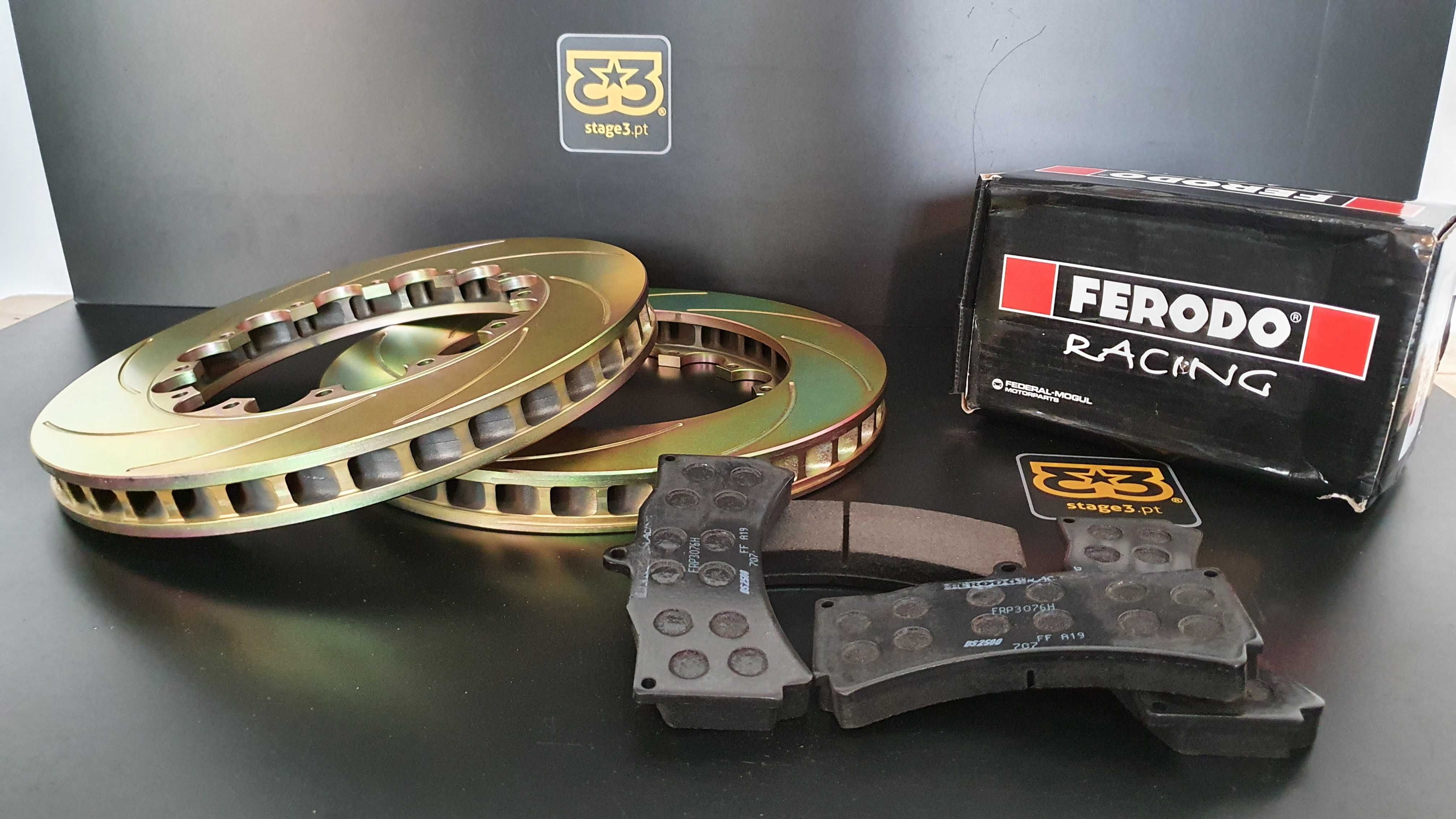 Travagem EBC Tarox DBA Discos Pastilhas Ferodo DS2500 CL Brakes Pagid