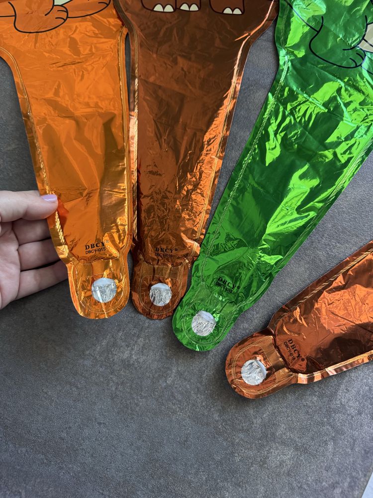 8x balon na hel 3D duży dinozaur maczuga urodziny baloniki dinusie rex