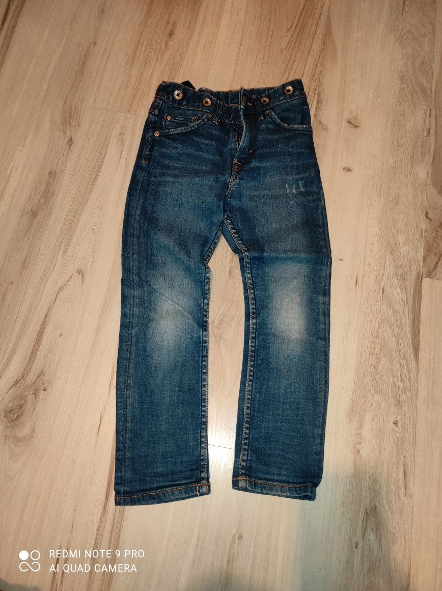 Spodnie jeansy H&M 110