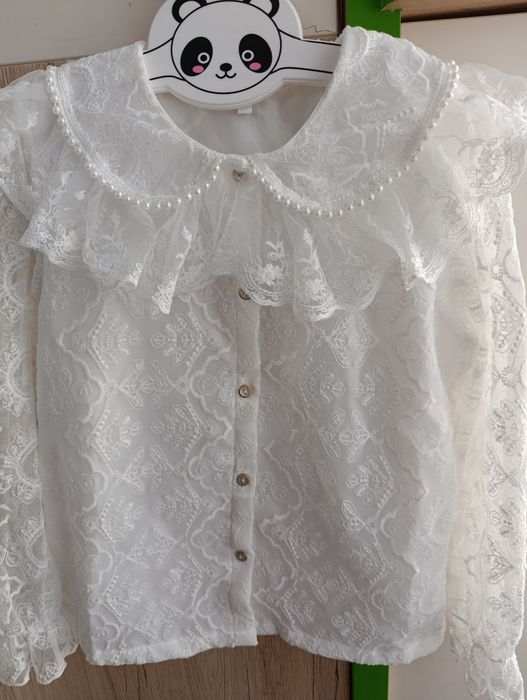 Koszulka koronkowa dla dziewczynki   r.128