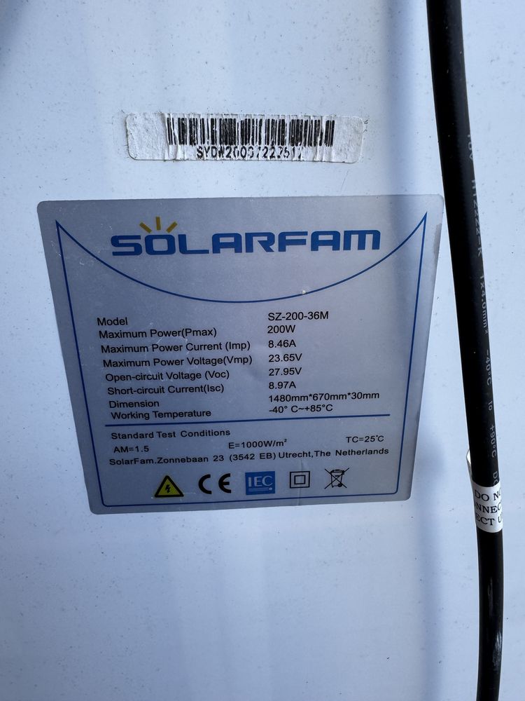 Panel solarny wraz z regulatorem MPPT victron