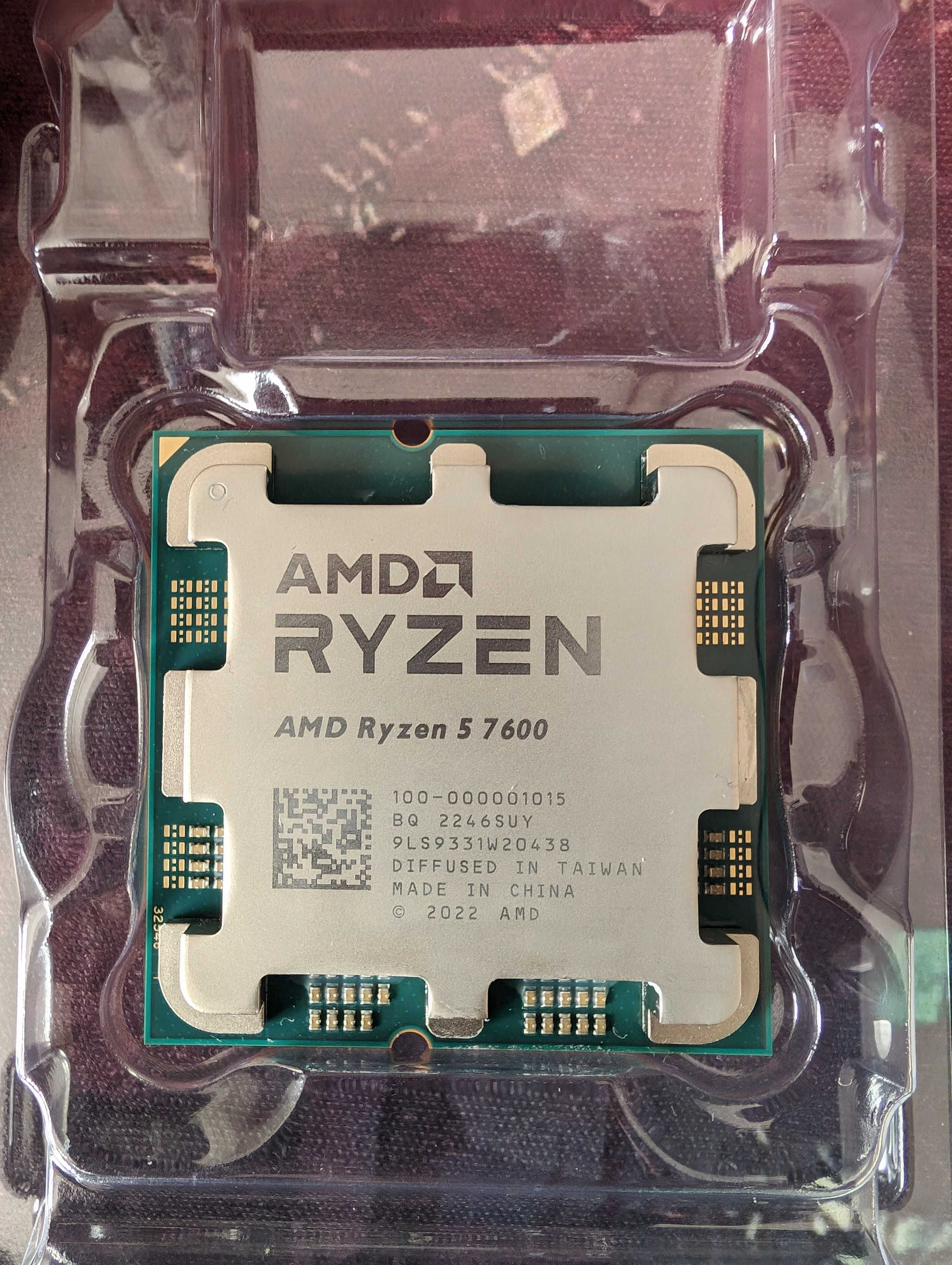 AMD Ryzen 5 7600 CPU процесор AM5 BOX з кулером гарантія 2 роки