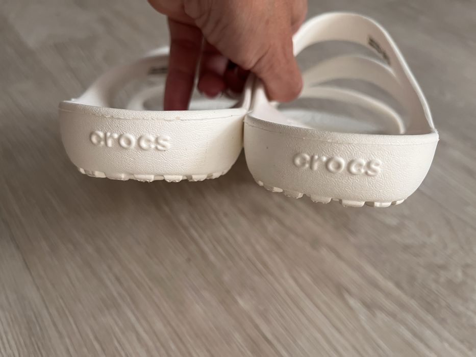 Кроксы белые 10размер