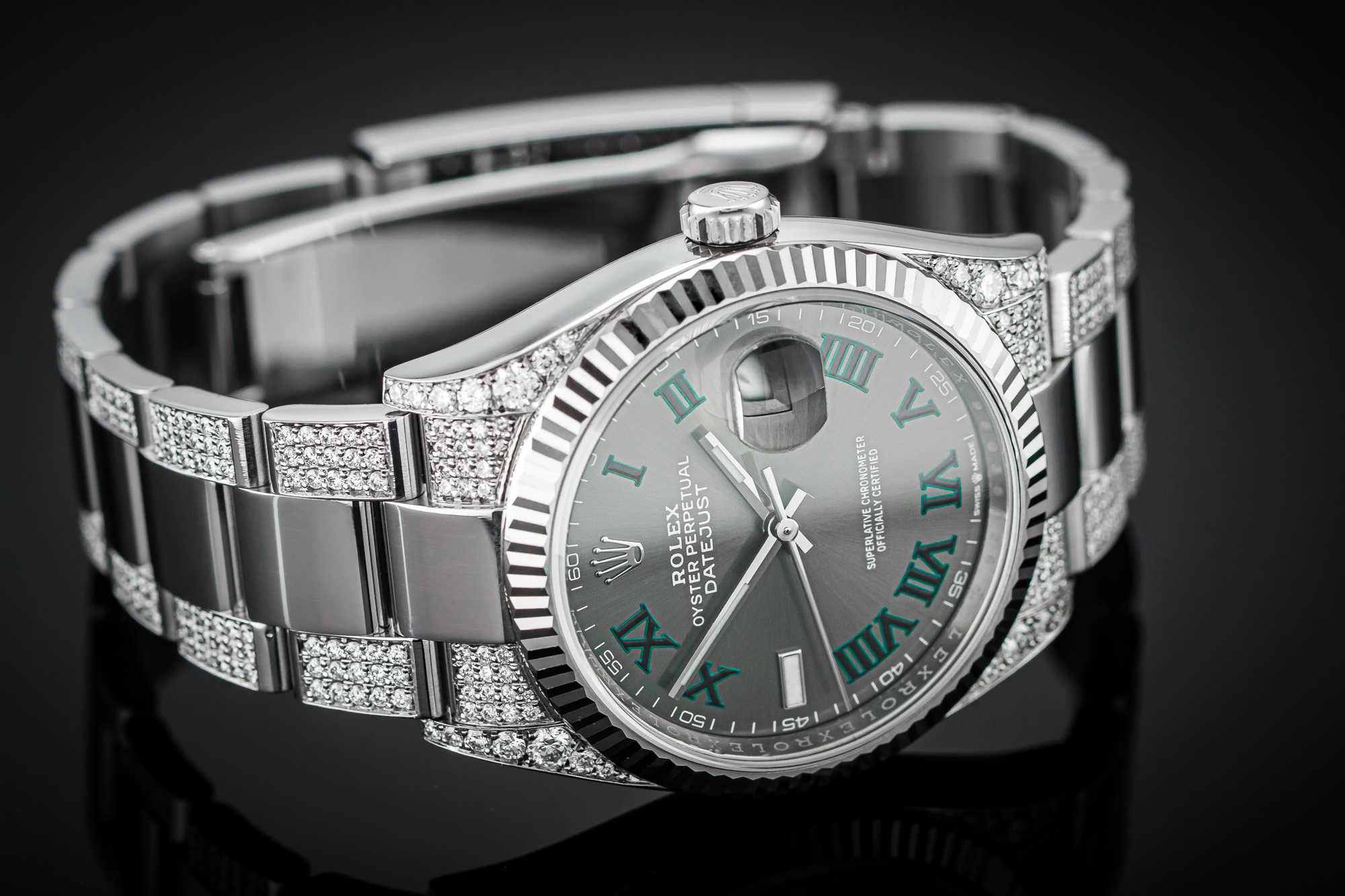 WImbledon ICED - diamentowy ROLEX Datejust 36