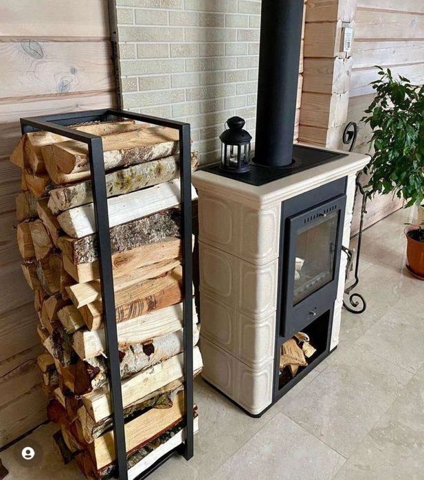 Дровница в стиле лофт, дровница из металла.