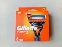 Gillette fusion 5 wkłady ostrza wymienne 6 szt orginał