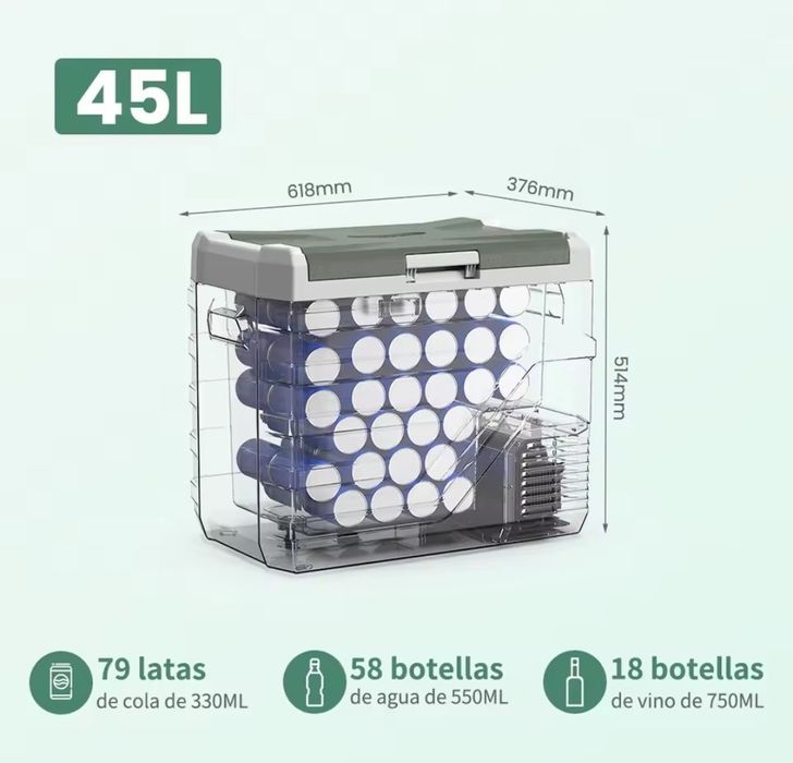 Arca congeladora 12 24v 45L