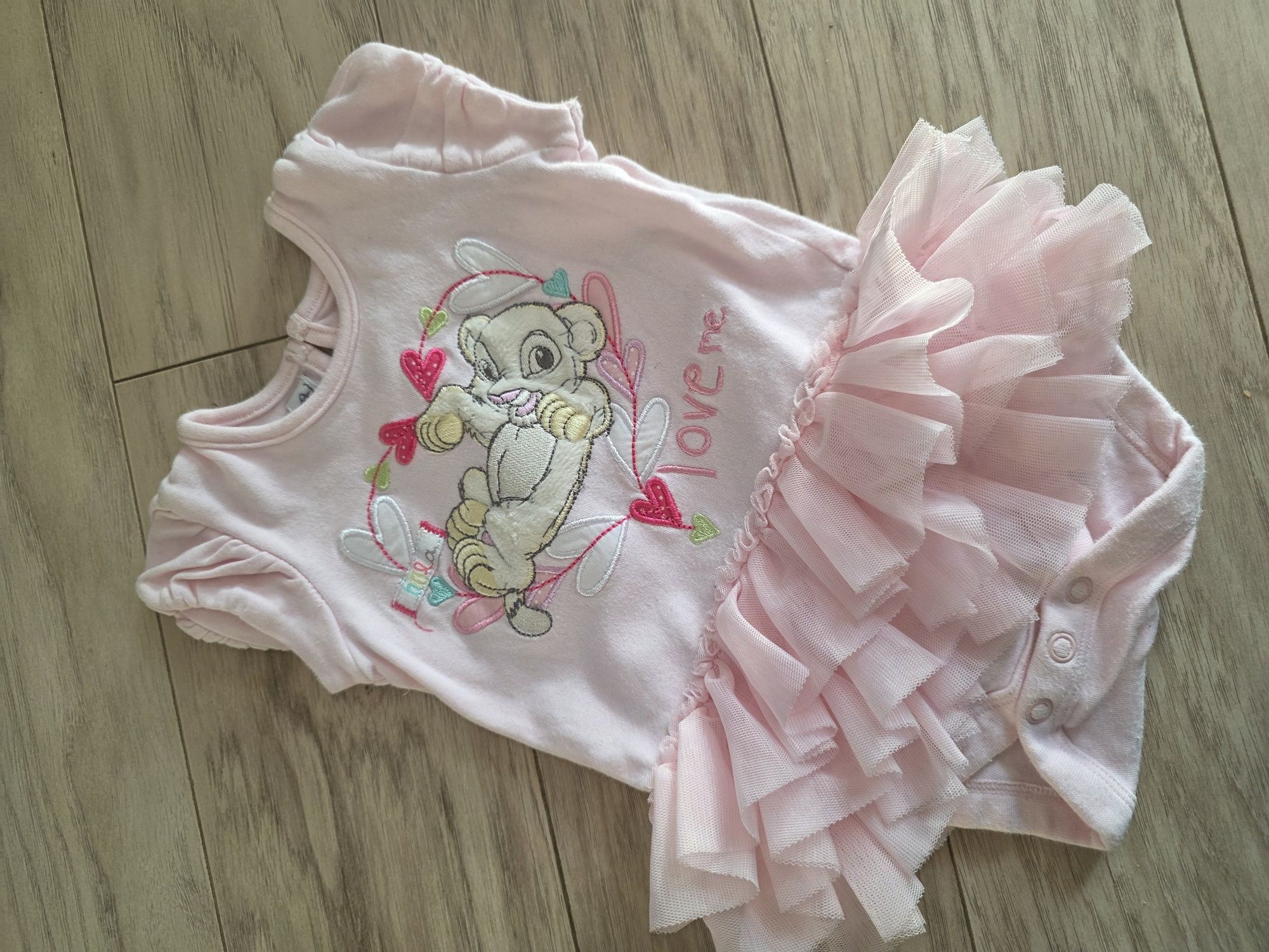 Body ze spodniczka 0-3 m 56/62 disney simba