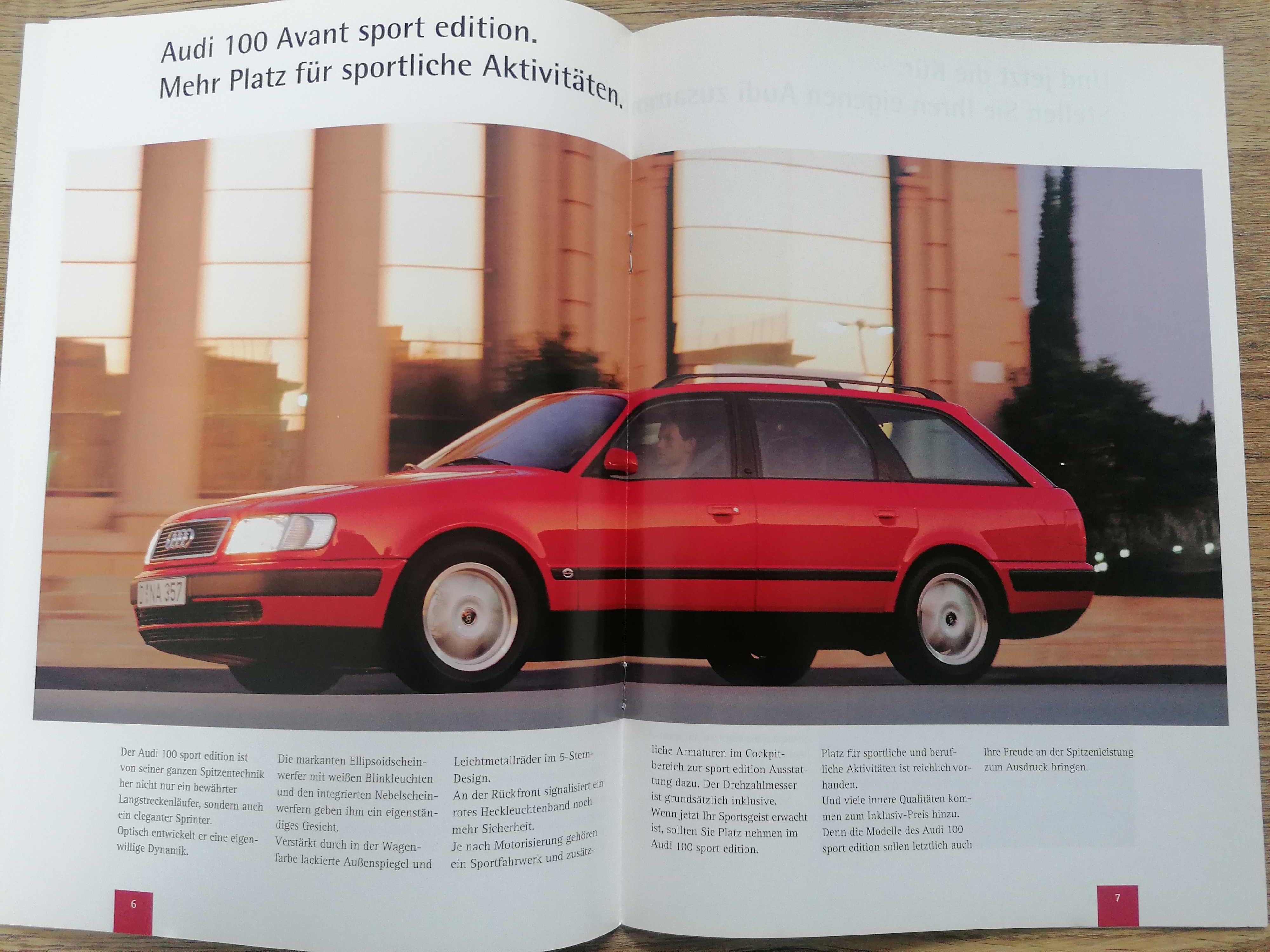 Prospekt Audi 100 Sport Edition