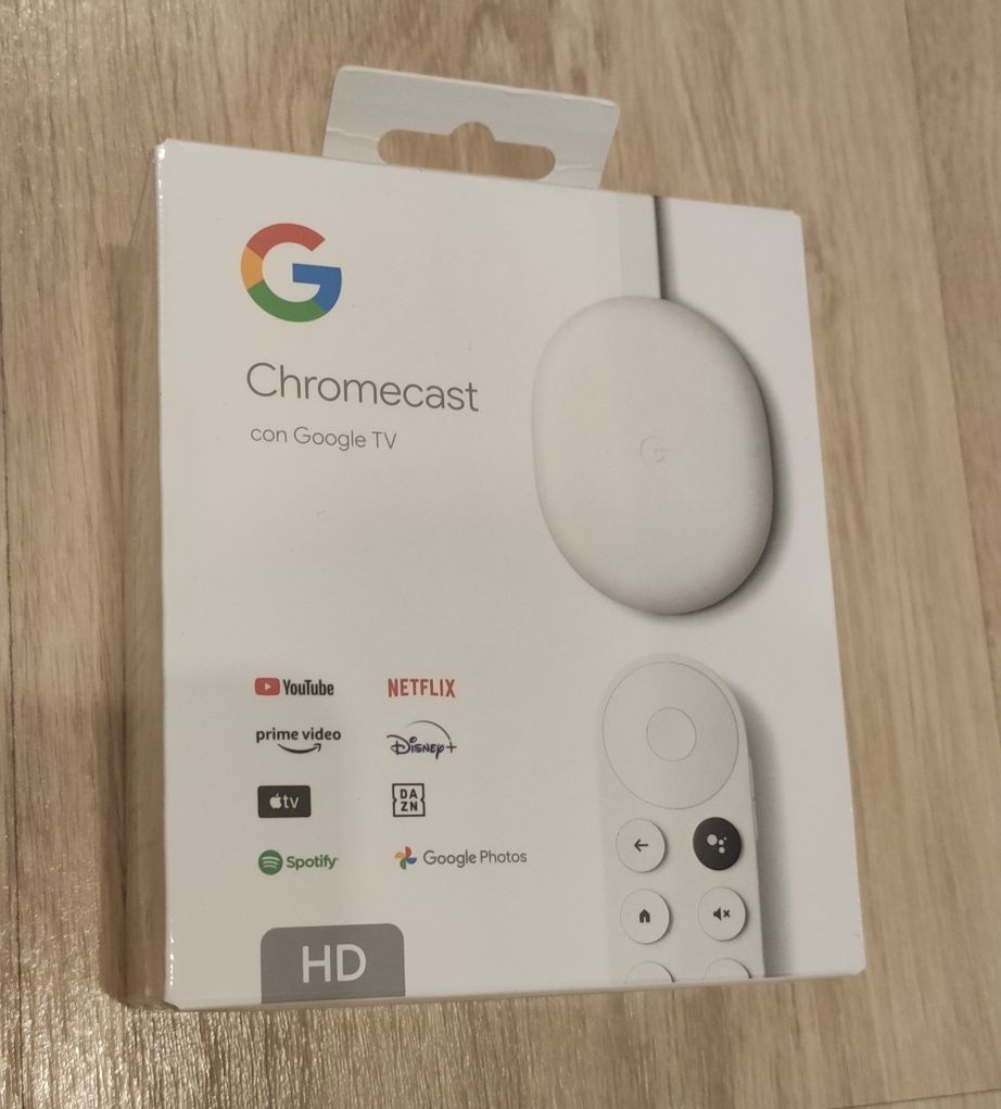 Google Chromecast branco HD, GOOGLE TV e APPs - NOVO NA CAIXA SELADA