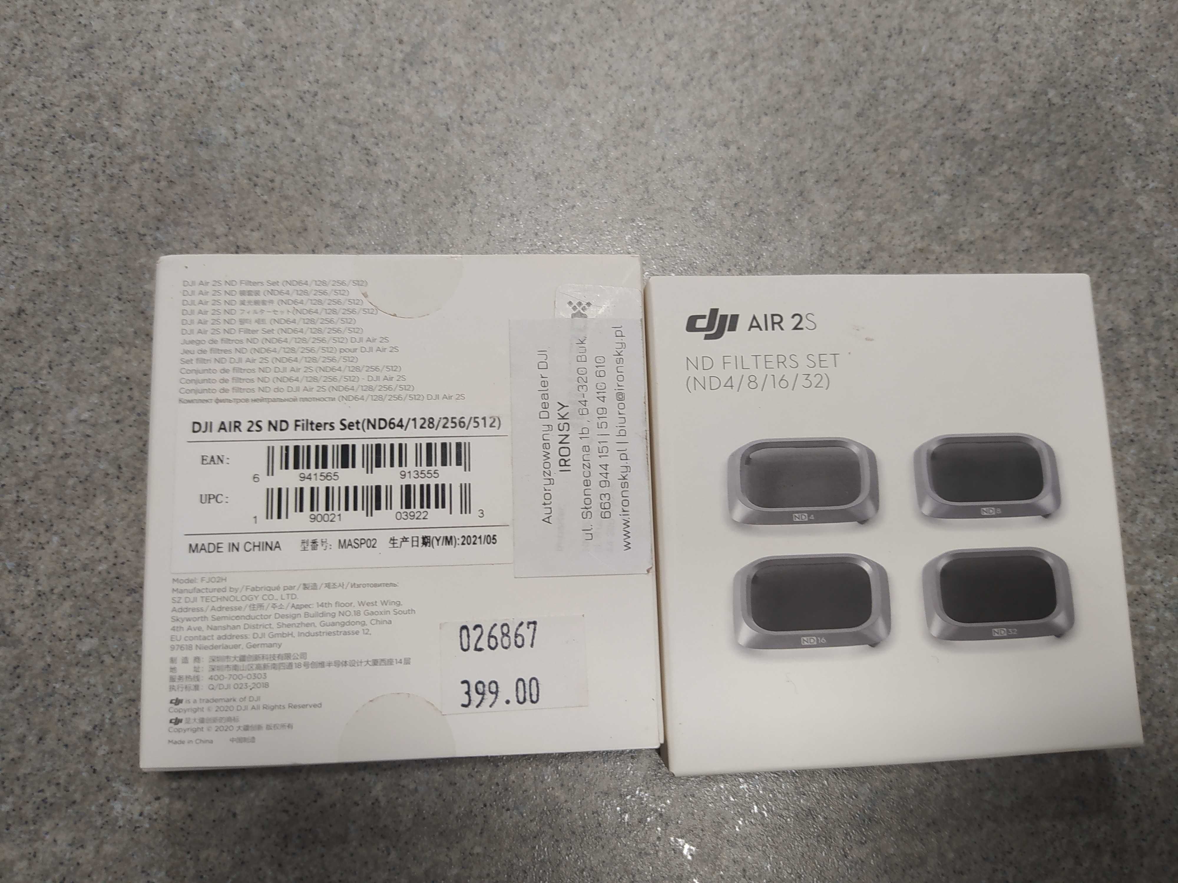Filtry ND do DJI Mavic Air 2s