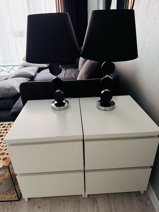 Szafka nocna malm ikea biała