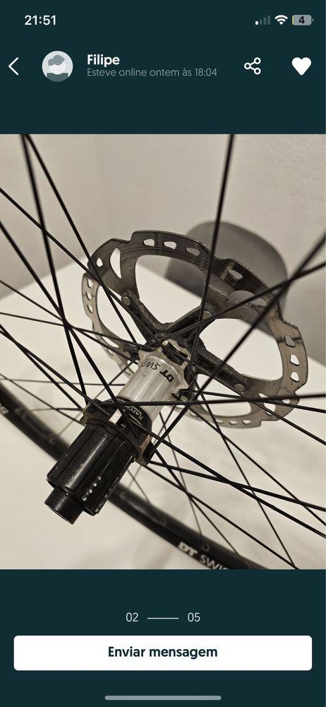 Roda dt swiss E1700 ( enduro)