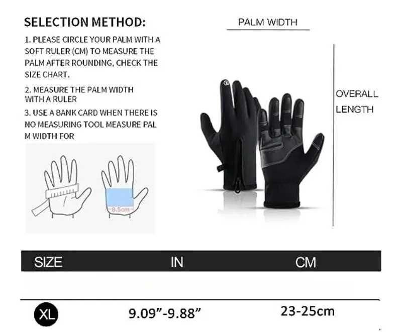 Zimowe rękawice do ekranu dotykowego.