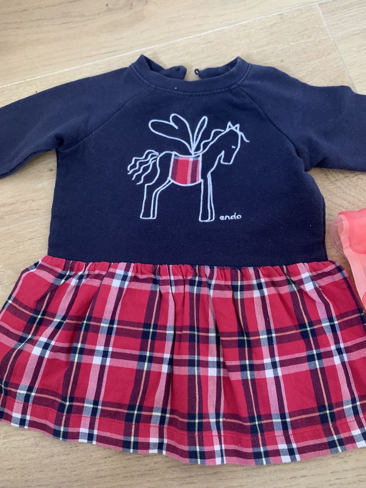 Nowa spódniczka tutu i sukienka rozmiar 68