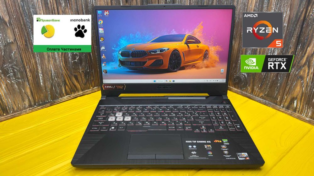 Потужний Ігровий Ноутбук Asus Tuf F15 FA506NF /Ryzen 5 7535HS/RTX 2050