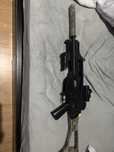 Airsoft g36 com 2 megs + mira, silenciador e mala de transporte
