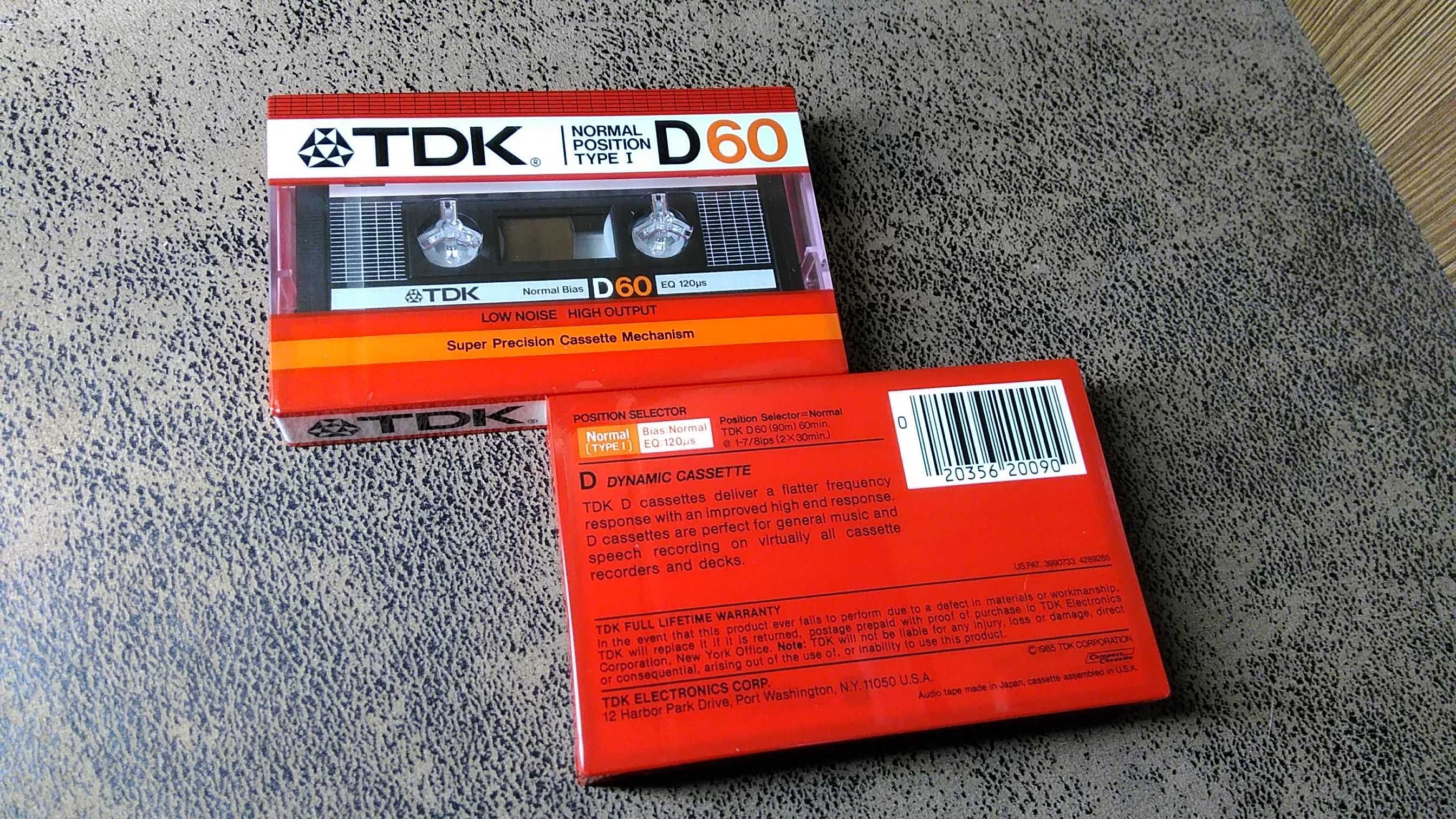 Аудіокасети  TDK D  60-90   нові 85р86р